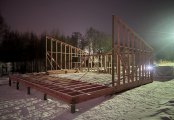 Фото со стройплощадок - Каркасный дом 10х11 м.