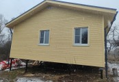 Фото со стройплощадок - Каркасный дом 9х9,4 м.