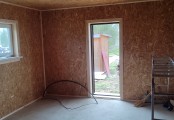 Фото со стройплощадок - Каркасный дом 4х6 м.