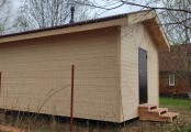 Фото со стройплощадок - Каркасный дом 4х6 м.