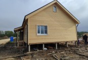 Фото со стройплощадок - Каркасный дом 7,6х11,7