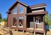 Фото со стройплощадок - Каркасный дом 10х7,5 м.