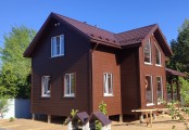 Фото со стройплощадок - Каркасный дом 10х7,5 м.