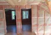Фото со стройплощадок - Каркасный дом 10х7,5 м.