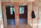 Фото со стройплощадок - Каркасный дом 10х7,5 м.