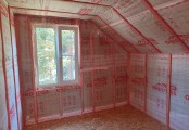 Фото со стройплощадок - Каркасный дом 10х7,5 м.