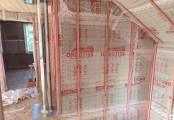 Фото со стройплощадок - Каркасный дом 10х7,5 м.