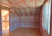 Фото со стройплощадок - Каркасный дом 10х7,5 м.