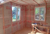 Фото со стройплощадок - Каркасный дом 10х7,5 м.