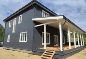Фото со стройплощадок - Каркасный дом 12х16 м.