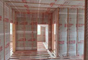 Фото со стройплощадок - Каркасный дом 12х16 м.