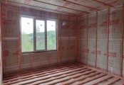 Фото со стройплощадок - Каркасный дом 12х16 м.