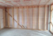 Фото со стройплощадок - Каркасный дом 8х10 м.