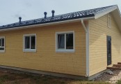 Фото со стройплощадок - Каркасный дом 8х10 м.