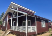 Фото со стройплощадок - Каркасный дом 9х12 м.