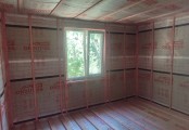 Фото со стройплощадок - Каркасный дом 12х11,5 м.