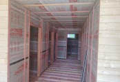 Фото со стройплощадок - Каркасный дом 12х11,5 м.