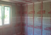 Фото со стройплощадок - Каркасный дом 12х11,5 м.