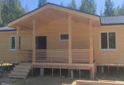 Фото со стройплощадок - Каркасный дом 12х11,5 м.