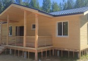 Фото со стройплощадок - Каркасный дом 12х11,5 м.