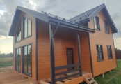 Фото со стройплощадок - Каркасный дом 9,5х13 м.