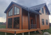 Фото со стройплощадок - Каркасный дом 9,5х13 м.