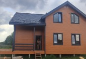 Фото со стройплощадок - Каркасный дом 9,5х13 м.