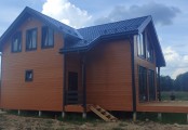 Фото со стройплощадок - Каркасный дом 9,5х13 м.
