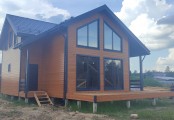 Фото со стройплощадок - Каркасный дом 9,5х13 м.