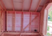 Фото со стройплощадок - Каркасный дом 7,5х8,5 м.
