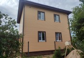 Фото со стройплощадок - Каркасный дом 7,5х7,5 м.