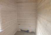 Фото со стройплощадок - Каркасный дом 7,5х7,5 м.