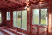 Фото со стройплощадок - Каркасный дом 7,5х7,5 м.