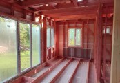 Фото со стройплощадок - Каркасный дом 7,5х7,5 м.