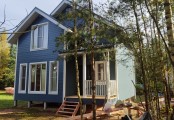 Фото со стройплощадок - Каркасный дом 7,5х7,5 м.