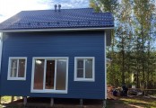 Фото со стройплощадок - Каркасный дом 7,5х7,5 м.
