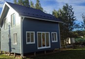 Фото со стройплощадок - Каркасный дом 7,5х7,5 м.