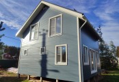 Фото со стройплощадок - Каркасный дом 7,5х7,5 м.