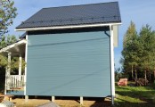 Фото со стройплощадок - Каркасный дом 7,5х7,5 м.