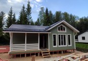 Фото со стройплощадок - Каркасный дом 9х10 м.