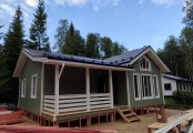 Фото со стройплощадок - Каркасный дом 9х10 м.