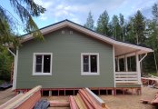 Фото со стройплощадок - Каркасный дом 9х10 м.
