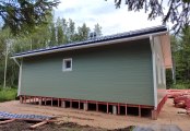 Фото со стройплощадок - Каркасный дом 9х10 м.