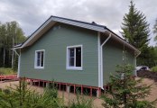 Фото со стройплощадок - Каркасный дом 9х10 м.