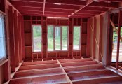 Фото со стройплощадок - Каркасный дом 9х10 м.