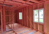 Фото со стройплощадок - Каркасный дом 9х10 м.
