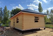 Фото со стройплощадок - Дом из бруса 6х10 м.