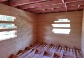 Фото со стройплощадок - Дом из бруса 6х10 м.