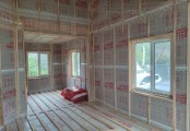 Фото со стройплощадок - Каркасный дом 9х10 м.