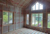 Фото со стройплощадок - Каркасный дом 9х10 м.